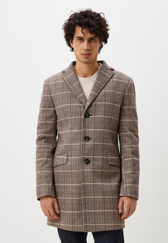Пальто однобортное Van Cliff