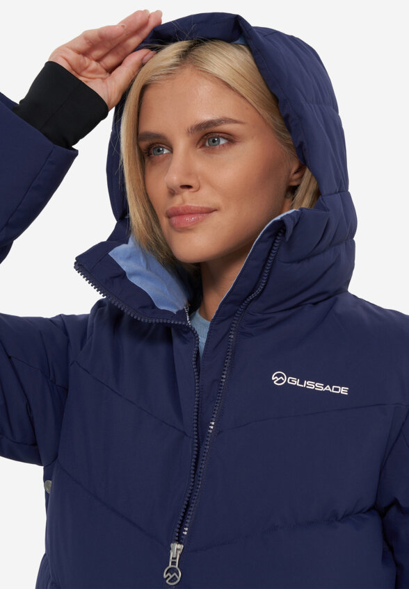 Пуховик женский Glissade, Фиолетовый