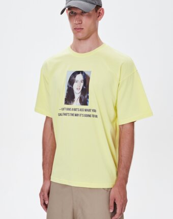 Футболка Don't give Yellow FABLE мужчинам