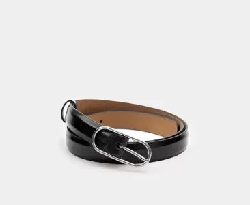 УЗКИЙ РЕМЕНЬ С ОВАЛЬНОЙ ПРЯЖКОЙ