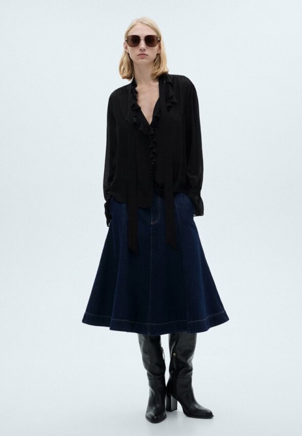 Юбка джинсовая Mango