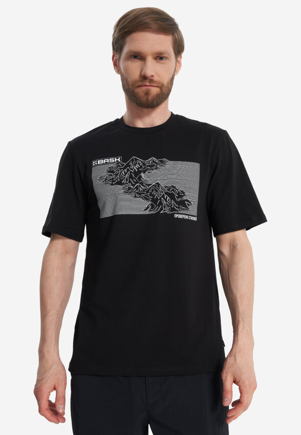 Футболка мужская Bask Topography Mt V2, Черный