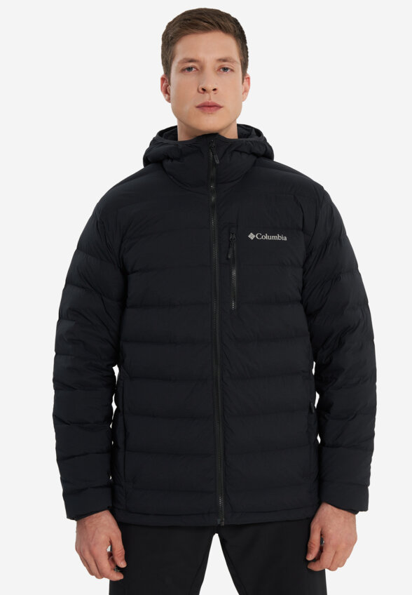 Ультралегкий пуховик мужской Columbia Drift Peak Stretch Down Hooded Jacket, Черный