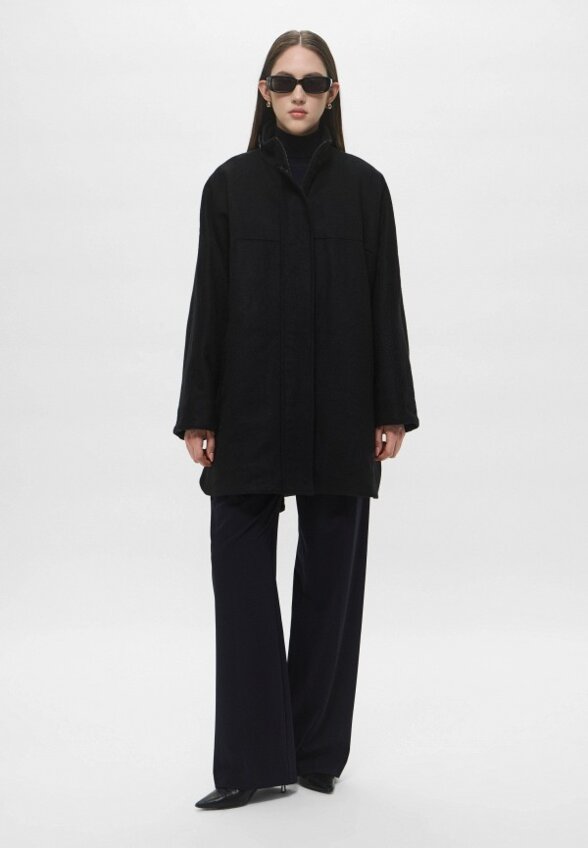 Пальто однобортное Trussardi