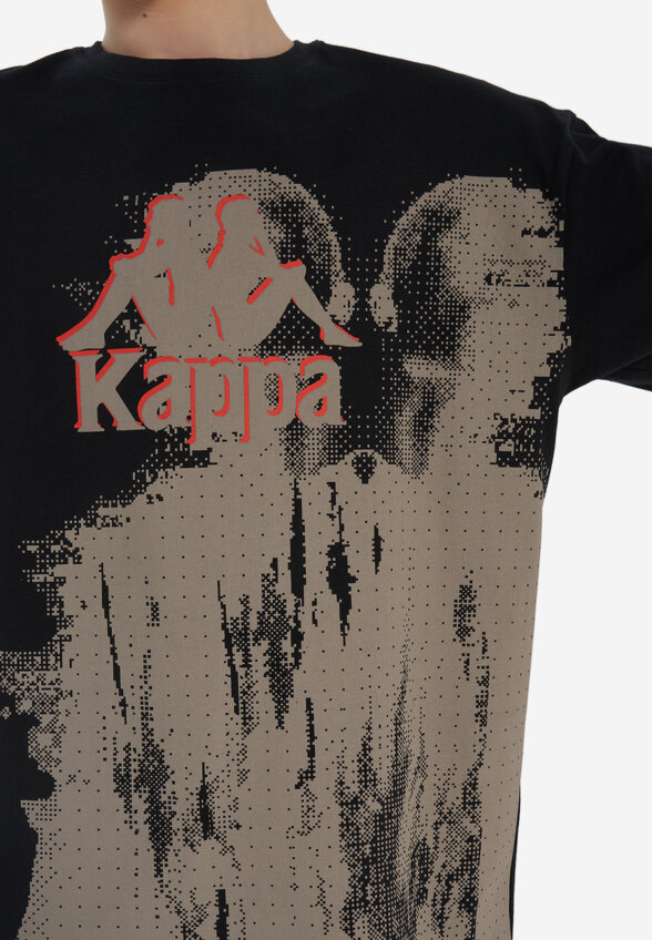 Футболка для мальчиков оверсайз Kappa, Черный
