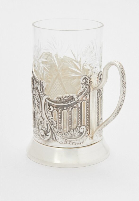 Стакан с подставкой Кольчугинский мельхиор