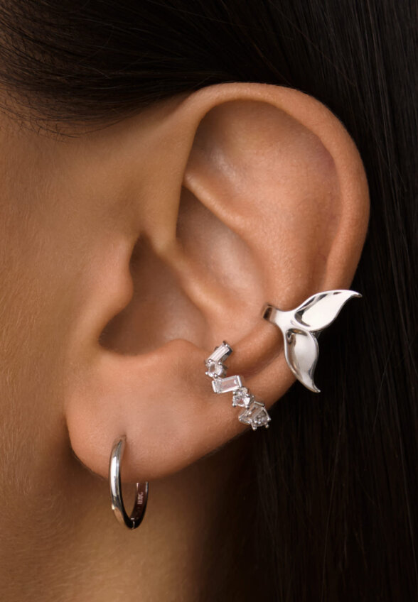 Серебряные серьги-конго L MIESTILO  MIE