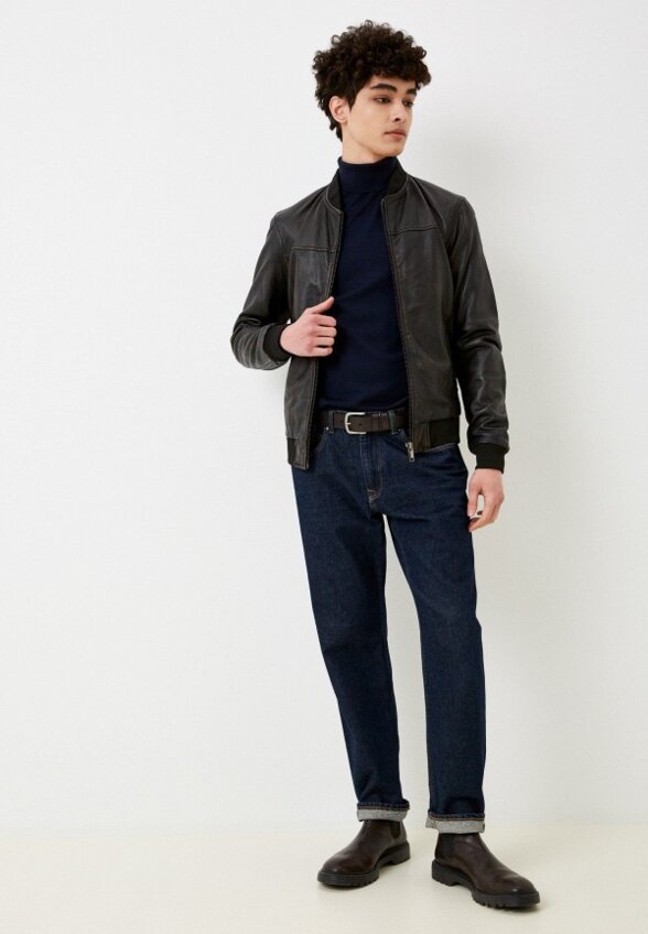 Куртка кожаная Urban Fashion for Men