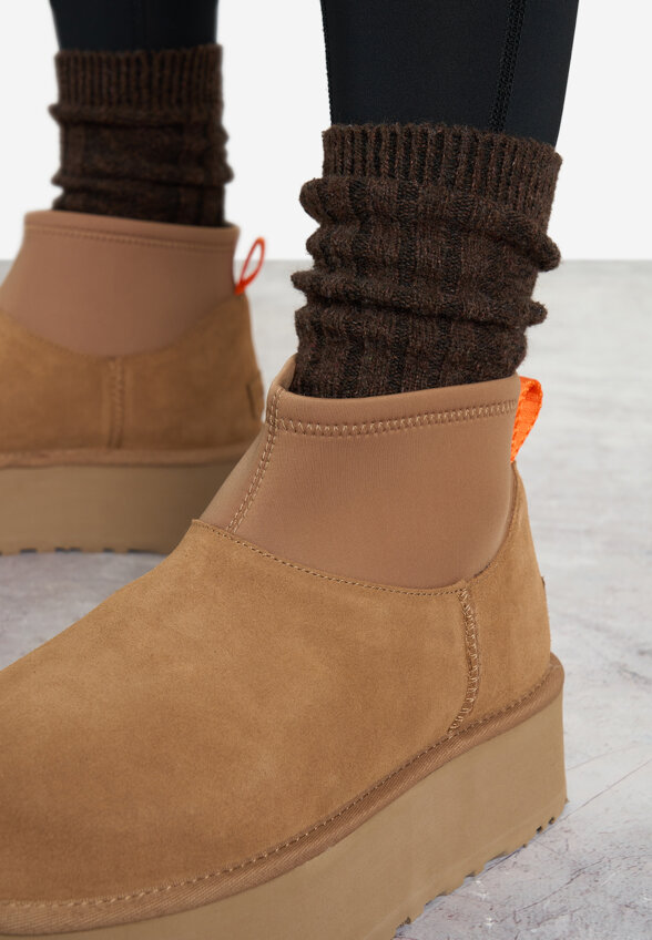 Угги женские UGG Classic Mini Dipper, Коричневый