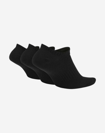 Носки Nike Everyday Lightweight No-Show, 3 пары, Черный женщинам