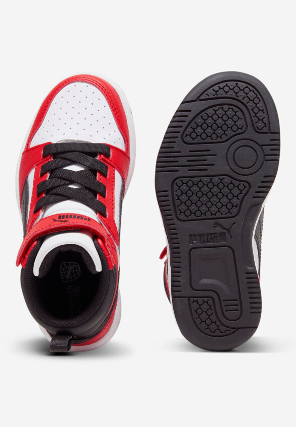 Кеды детские PUMA Rebound V6 Mid Ac+ Ps, Красный