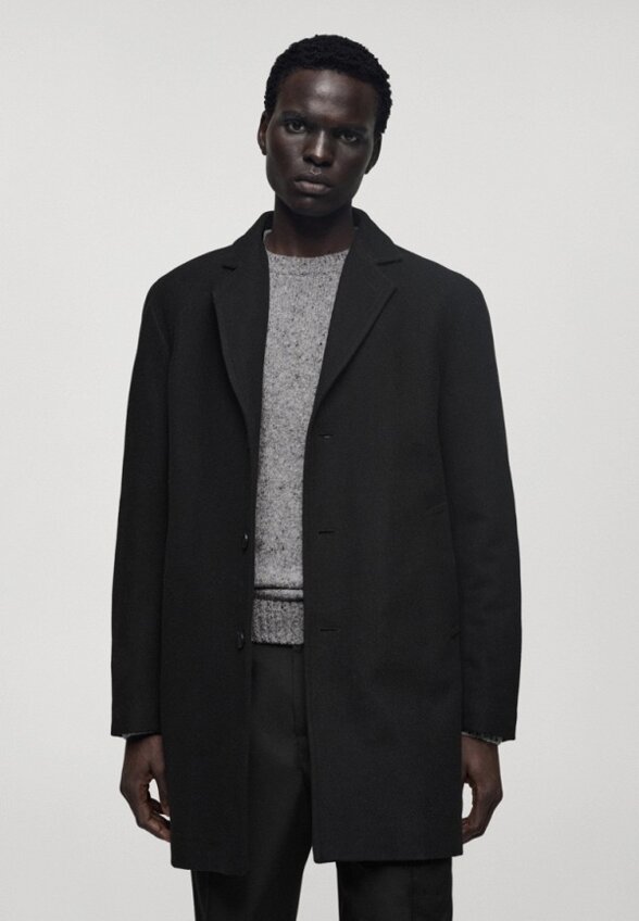 Пальто однобортное Mango Man