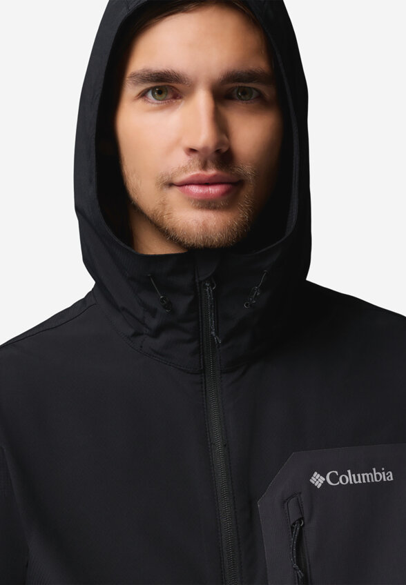 Ветровка мужская Columbia Tall Heights III Hooded Softshell, Черный