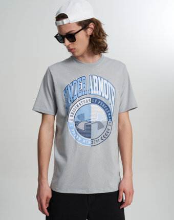 Футболка мужская Under Armour Varsity Crest, Серый женщинам