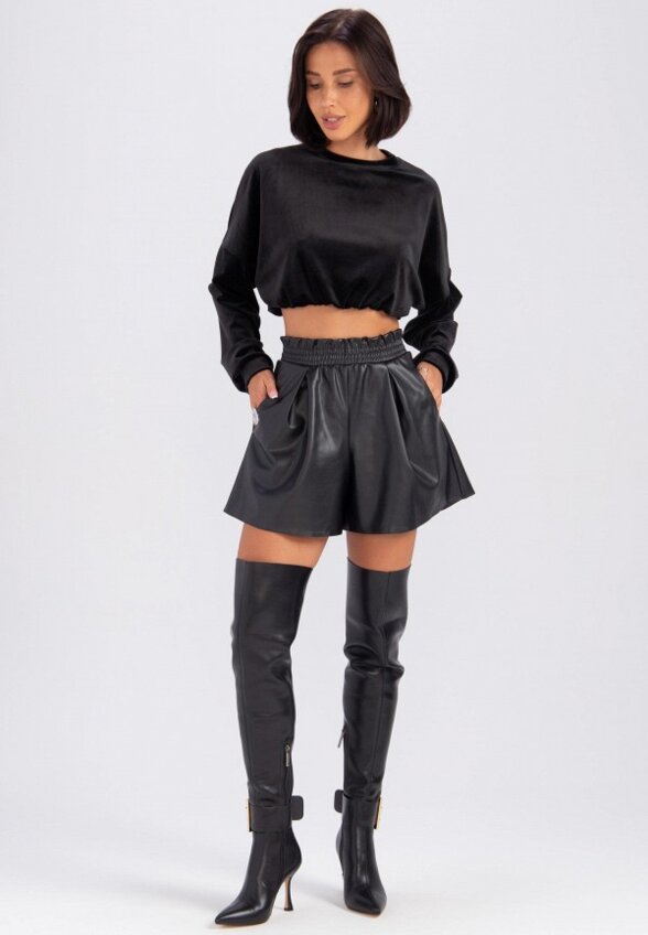 Шорты кожаные Victoria Veisbrut