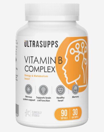 Комплекс витамина В Ultrasupps, 90 шт, Белый женщинам