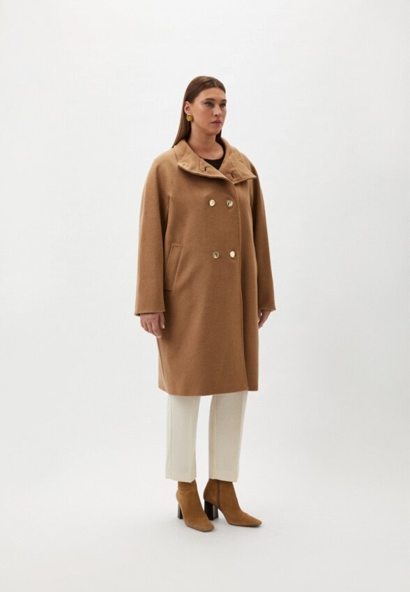 Пальто двубортное Marina Rinaldi