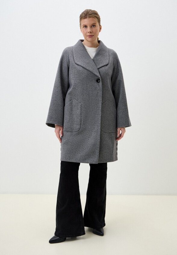 Пальто однобортное Gaxgax