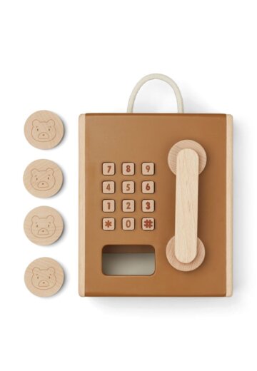 Игрушечный таксофон ЛИВУД (LIEWOOD), мульти микс с золотой карамелью