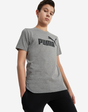 Футболка для мальчиков PUMA No. 1 Logo, Серый женщинам