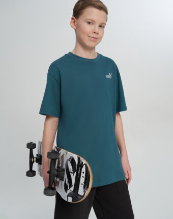 Футболка для мальчиков PUMA Ess Small No. 1 Logo, Синий женщинам