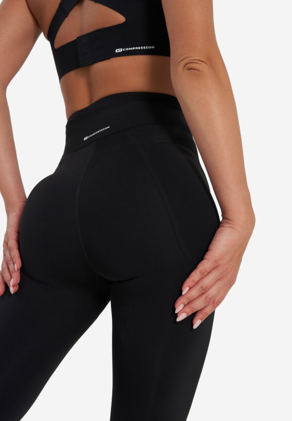 Легинсы компрессионные женские Athlex, Черный