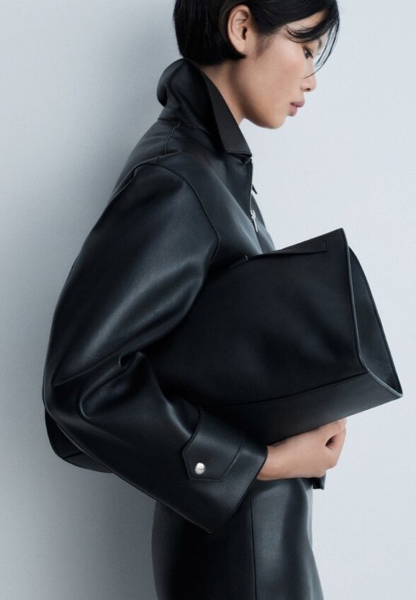 Куртка кожаная Mango