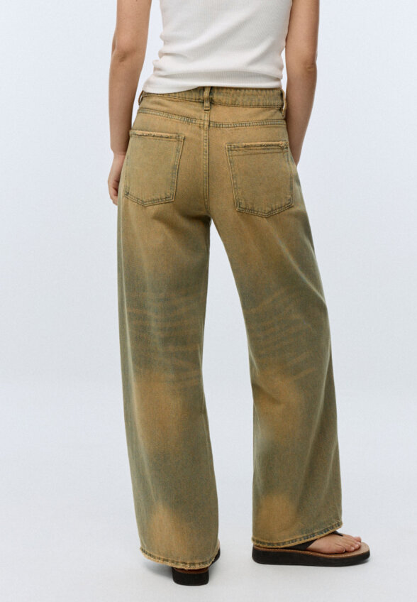 Джинсы Wide Leg с тинтом