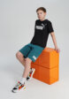 Футболка для мальчиков PUMA Ess 2 Color No.1 Logo, Черный4  - превью