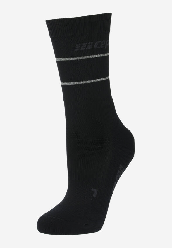Носки компрессионные CEP Reflective, 1 пара, Черный
