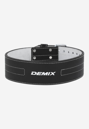 Пояс для пауэрлифтинга с пряжкой Demix, (2 иглы), Черный