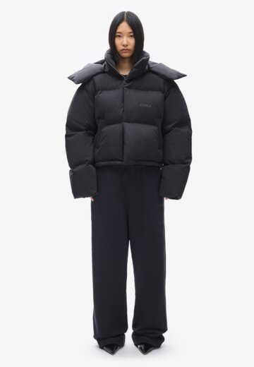 Пуховик Uniform crop Black FABLE