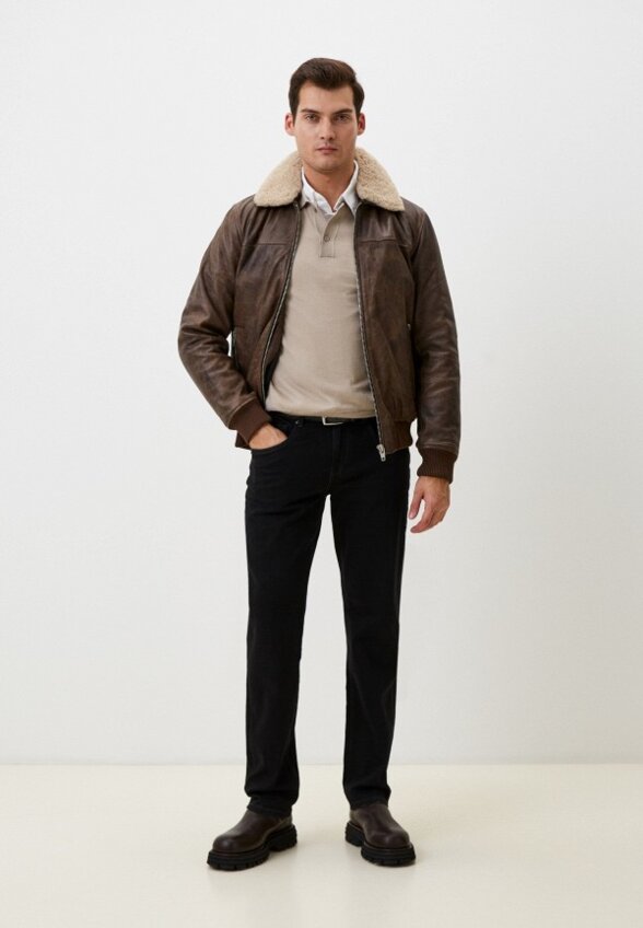Куртка кожаная Urban Fashion for Men