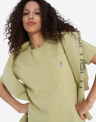 Футболка женская Carhartt K87 Pocket, Зеленый женщинам
