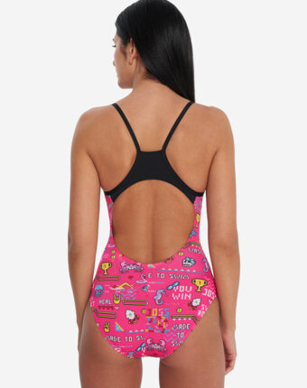 Купальник слитный женский Joss x Swim Rocket, Розовый женщинам