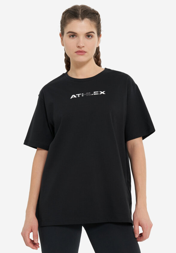 Футболка женская оверсайз Athlex, Черный