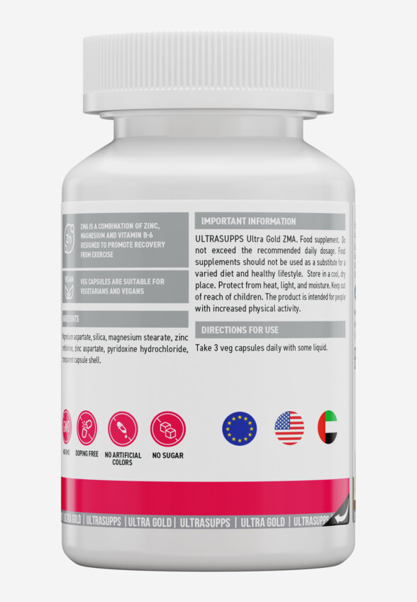 ZMA Ultrasupps Ultra Gold, 90 шт, Белый