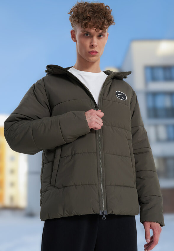 Пуховик мужской Nike, Зеленый