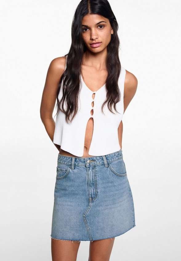 Юбка джинсовая Mango Teen