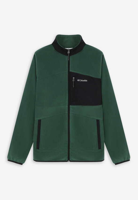 Джемпер флисовый мужской Columbia Fast Trek Overlay Full Zip, Зеленый