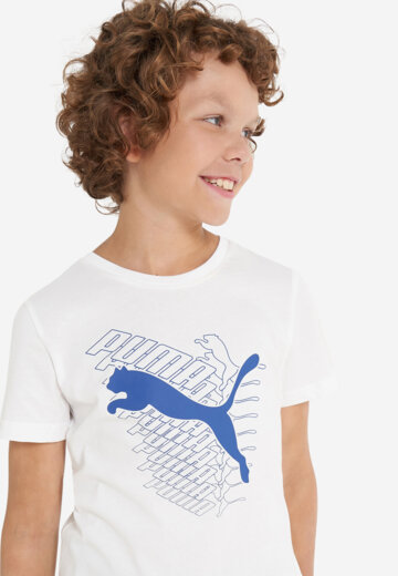 Футболка для мальчиков PUMA Graphics Cat, Белый