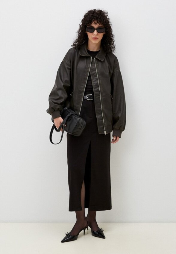 Куртка кожаная Face Code