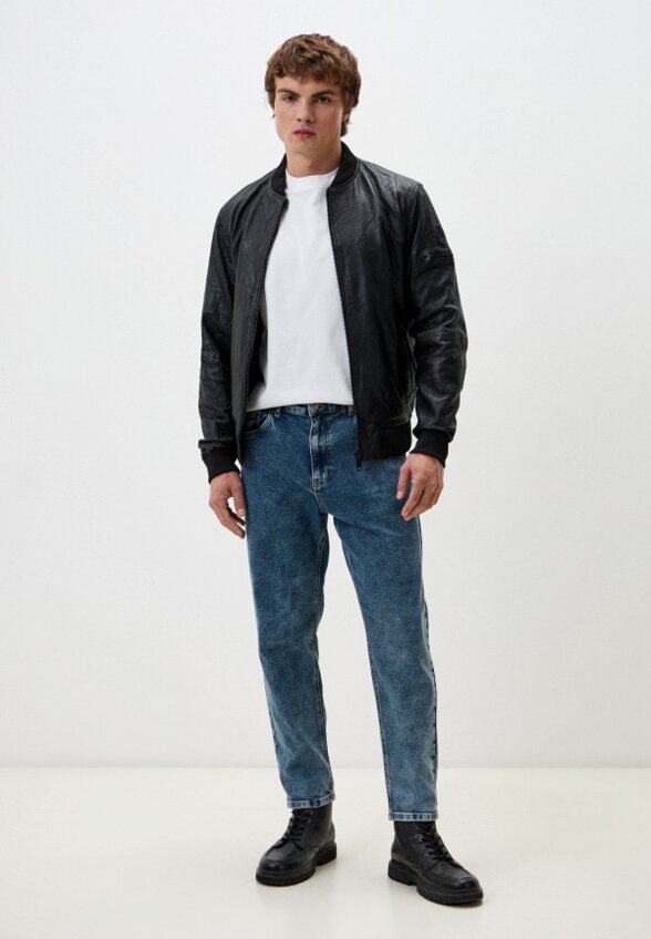 Куртка кожаная Urban Fashion for Men