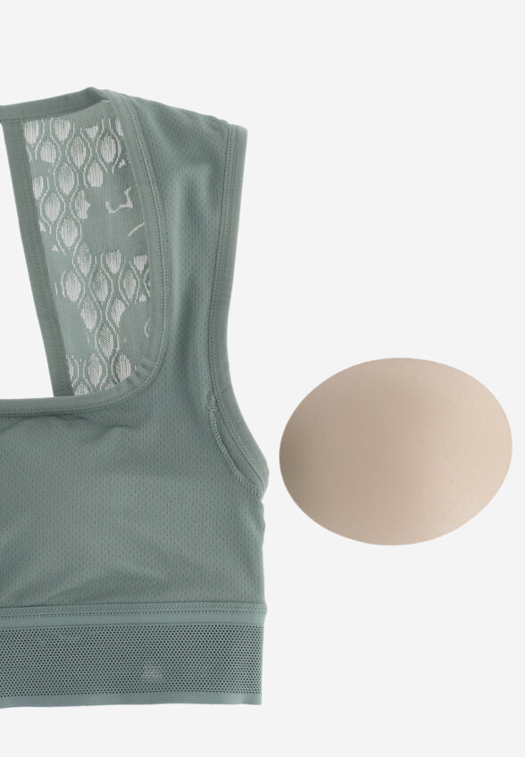 Топ бра спортивный PUMA Move Lace Bra, Зеленый
