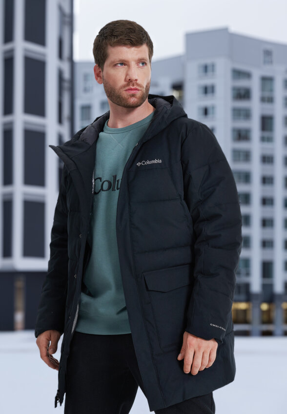 Пуховик мужской Columbia Cedar Summit II Mid Insulated Jacket, Черный