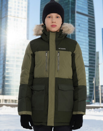Куртка утепленная для мальчиков Columbia Marquam Peak Fusion II Parka, Зеленый женщинам