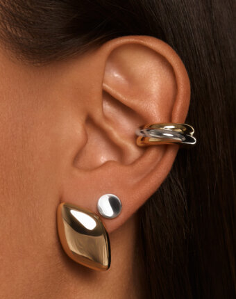 Серебряные круглые серьги MIE женщинам