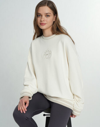 Свитшот женский Reebok Lawn Club, Бежевый женщинам