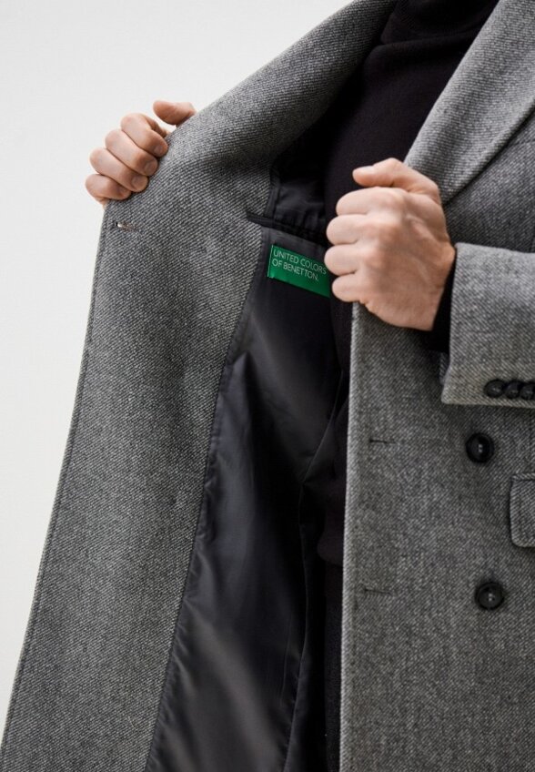 Пальто двубортное United Colors of Benetton