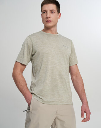 Футболка мужская Columbia Deschutes Runner Short Sleeve Shirt, Зеленый женщинам